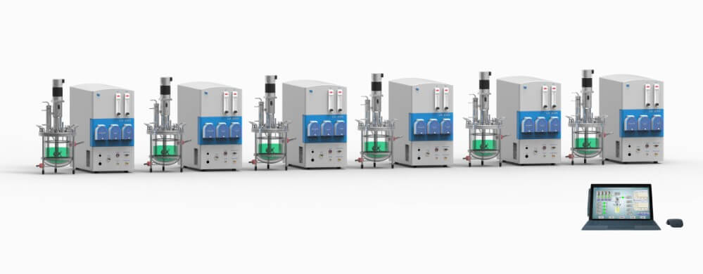 多联玻璃发酵罐